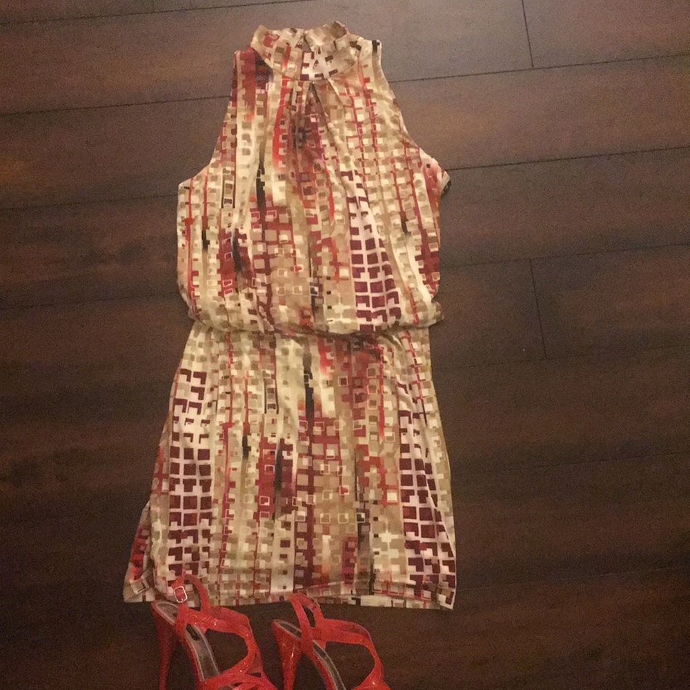 Multi colored White House Black Market Dress